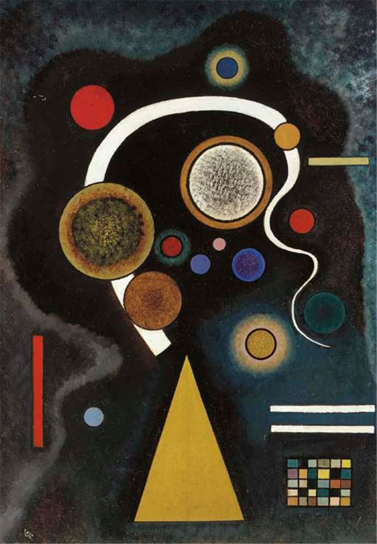 Capricious Line 1924 Wassily Kandinsky Abstract Oil Painting